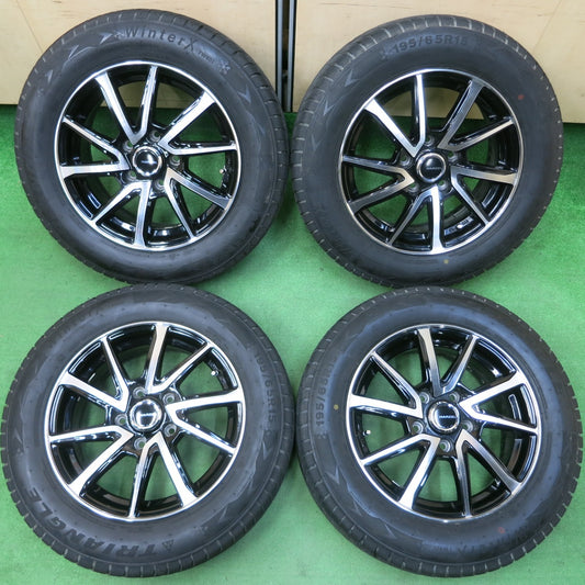 *送料無料* バリ溝!22年!キレイ!8.5分★スタッドレス 195/65R15 トライアングル WinterX TW401 HARZEL Ares 15インチ PCD114.3/5H★4041008イス