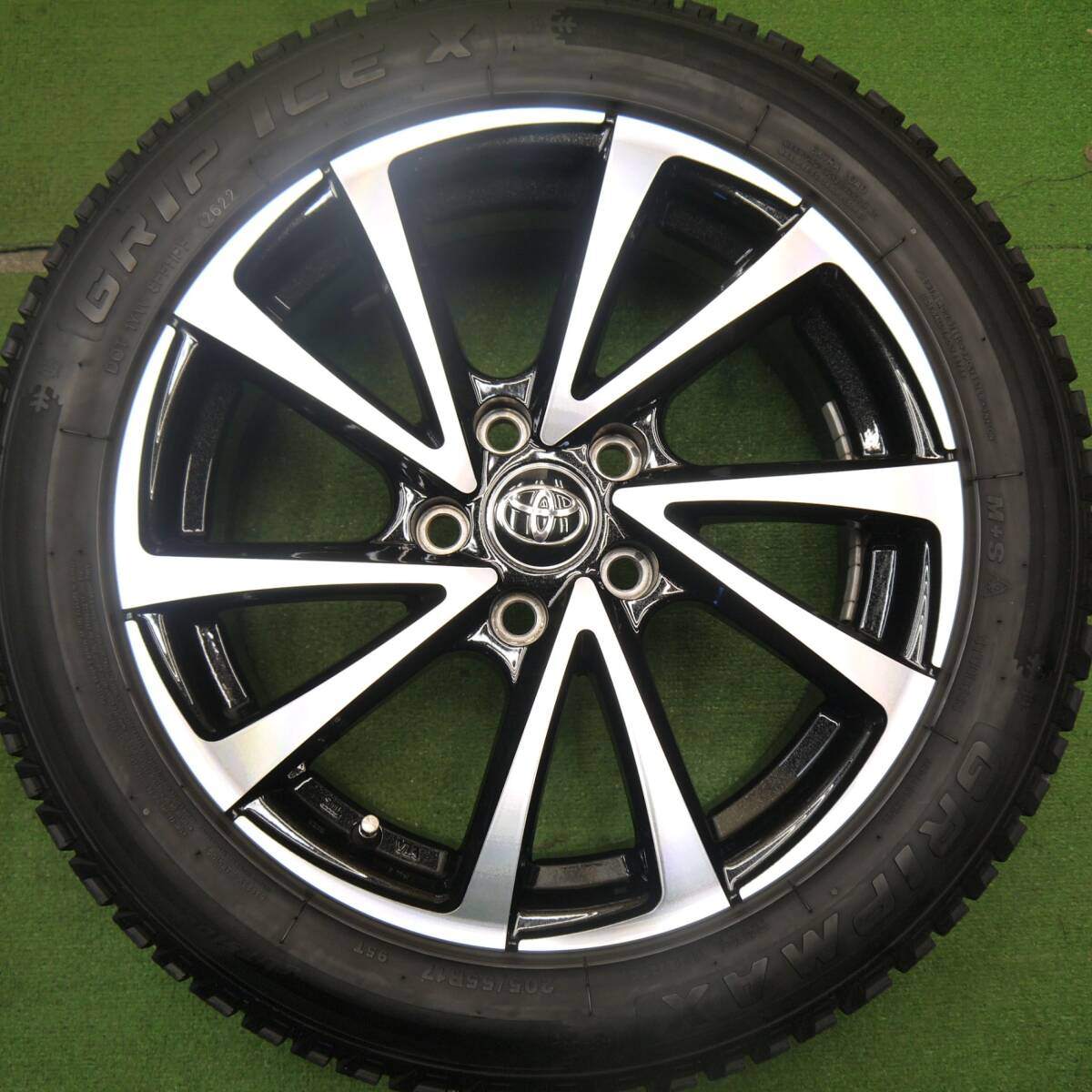 バリ溝！22年！キレイ！9分★スタッドレス 205/55R17 グリップマックス GRIP ICE X B-win VENOZA10 ヴェノーザ10 17インチ PCD114.3/5H★5032808Hス