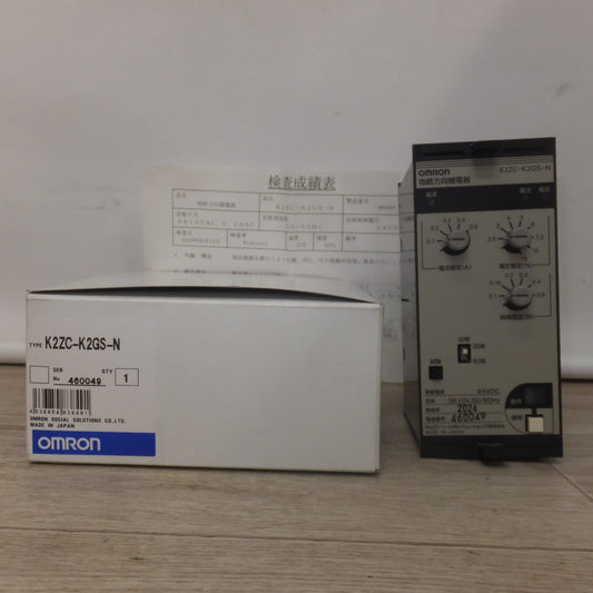 [送料無料] 未使用★オムロン OMRON 地絡方向継電器 K2ZC-K2GS-N　制御電源 24VDC 定格 3810V 50/60Hz★