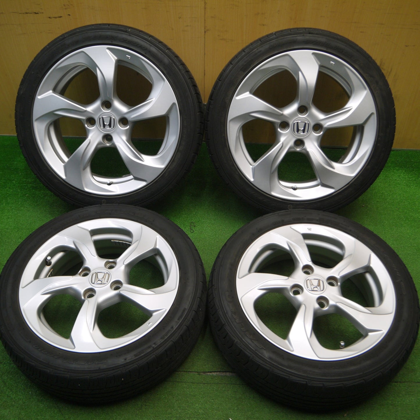 [送料無料] バリ溝！21年！キレイ！9分★ホンダ S660 純正 165/55R15 195/45R16 ファルケン ZIEX ZE914 15インチ 16インチ PCD100/4H★5010708Hノ