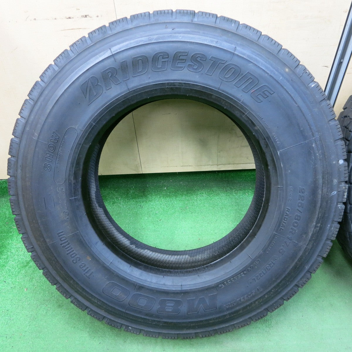 [送料無料] バリ溝！21年！ほぼ10分！2本★トラック タイヤ 225/80R17.5 123/122L ブリヂストン M800 ミックス オールシーズン 17.5インチ★5031107ナスタ