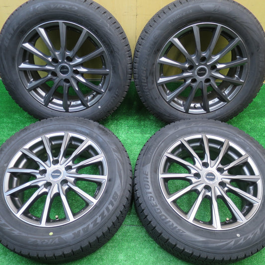 バリ溝！22年！キレイ！9分★スタッドレス 205/60R16 ブリヂストン ブリザック VRX2 BALMINUM バルミナ 16インチ PCD114.3/5H★5100808NJス