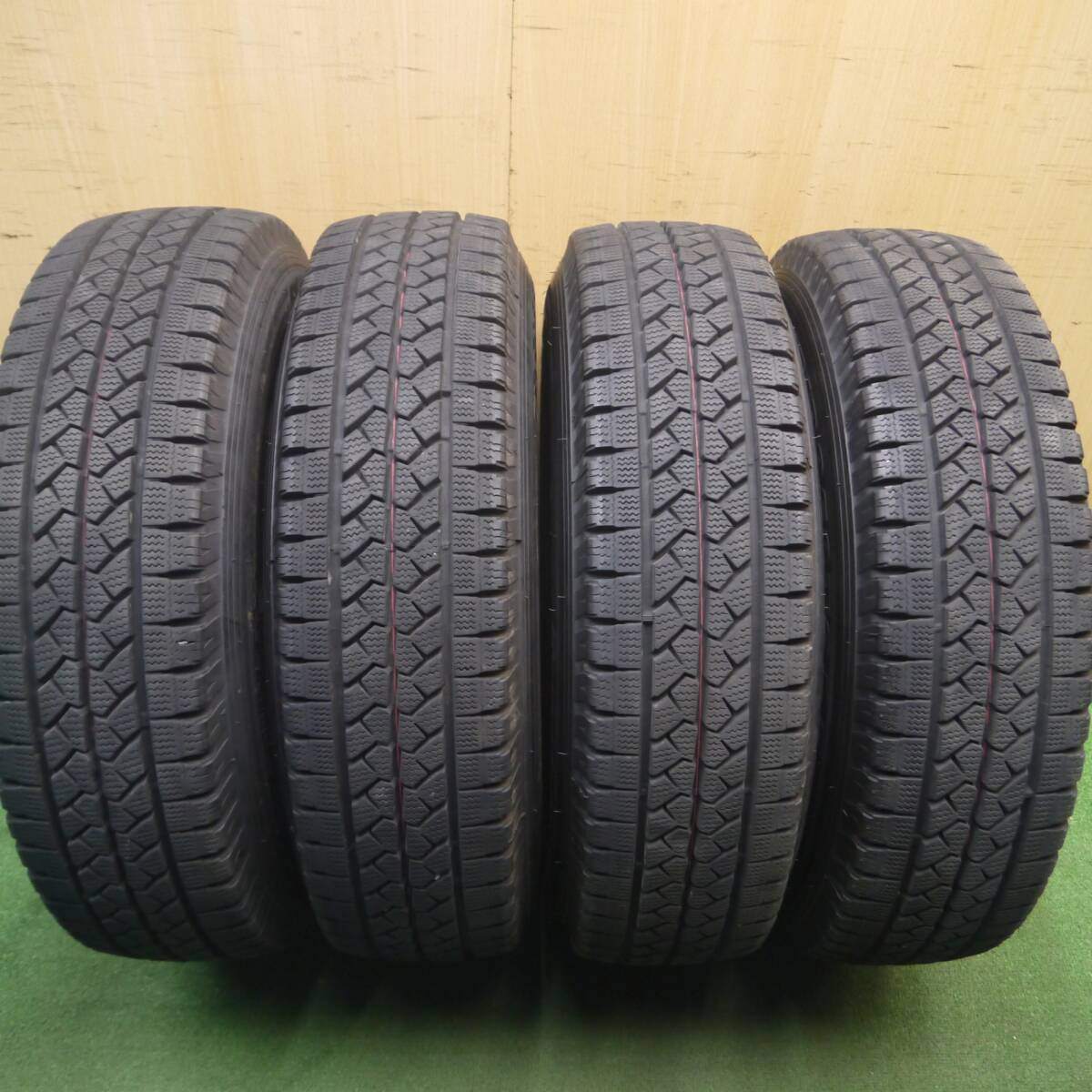 バリ溝！21年！キレイ！9.5分★スタッドレス 195/80R15 107/105L ブリヂストン ブリザック VL1 PRODITA プロディータ 15インチ PCD139.7/6H★5021709Hス
