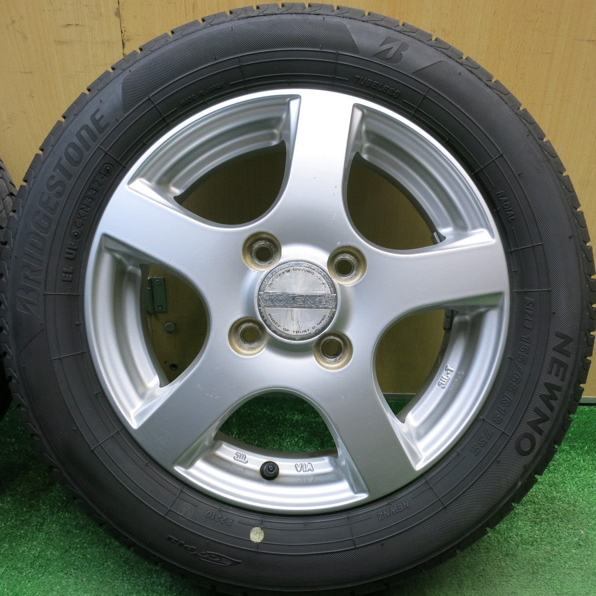 4本価格！24年★155/65R13 ブリヂストン NEWNO VIOLENTO ヴィオレント ニューノ 13インチ PCD100/4H★6022313HAノ