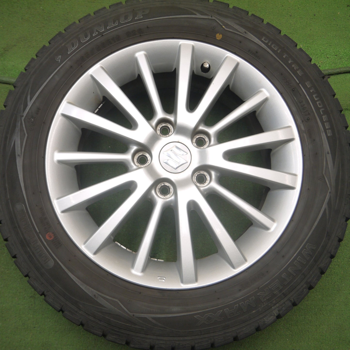 *送料無料* 4本価格★スズキ スイフト スポーツ 純正 205/60R16 スタッドレス ダンロップ ウインターマックス WM01 PCD114.3/5H★4072205Hス
