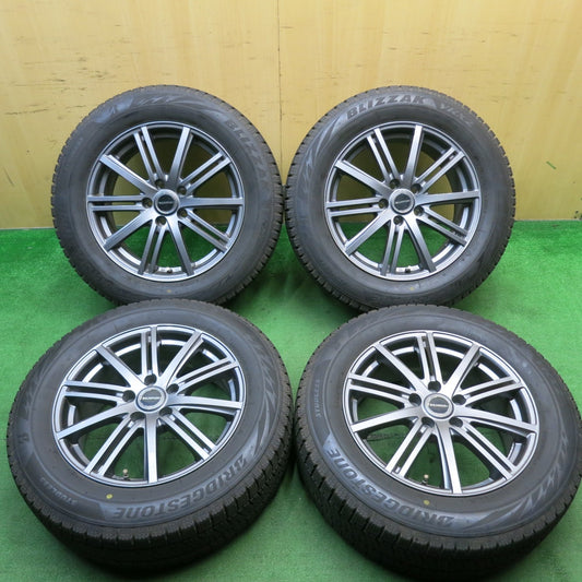 バリ溝！21年！キレイ！9.5分★スタッドレス 225/60R17 ブリヂストン ブリザック VRX2 BALMINUM バルミナ 17インチ PCD114.3/5H★5021103AKス