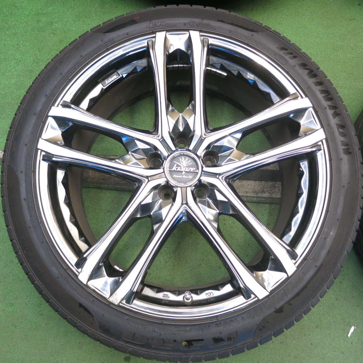 バリ溝！24年！9分◎Kranze Scintill 168 EVO 245/45R20 ウインラン R330 クレンツェ シンティル 20インチ PCD114.3/5H◎6090609HAノ