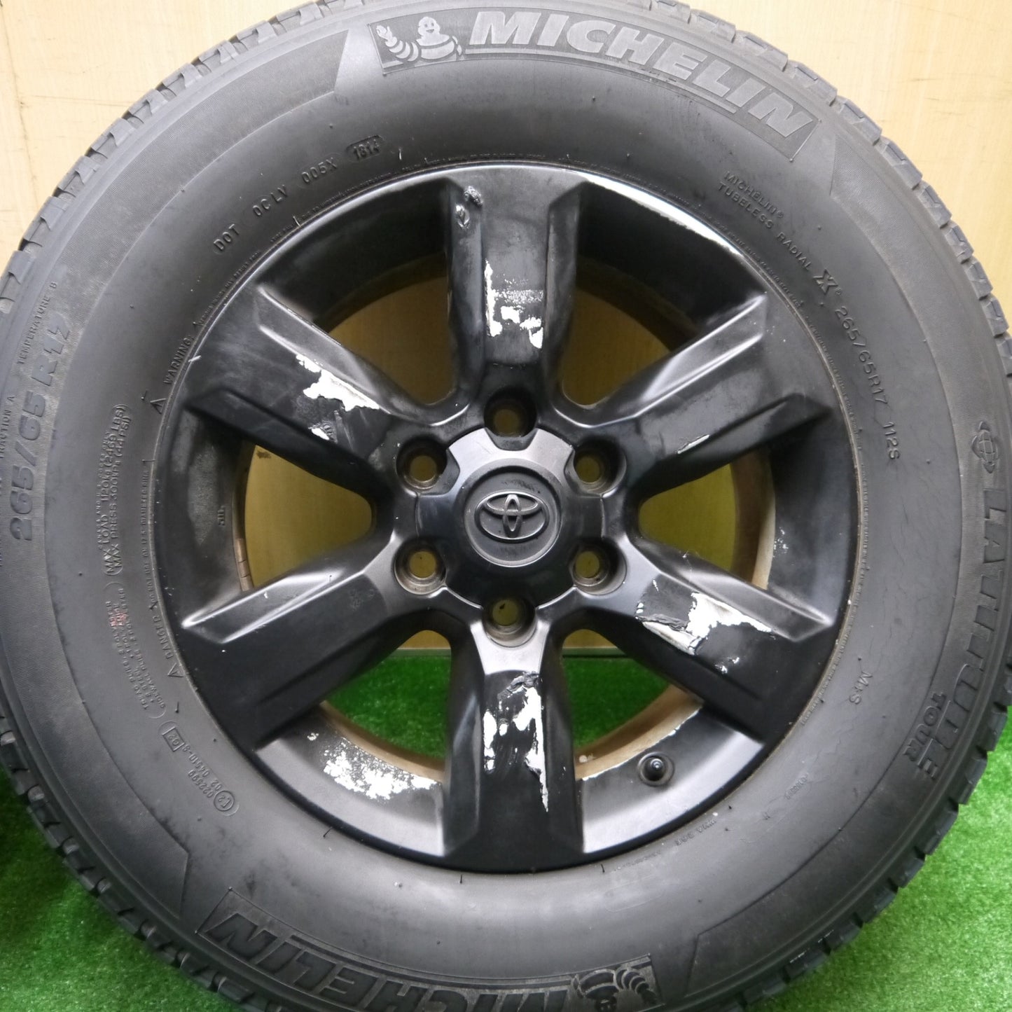 4本価格★トヨタ 150系 ランクル プラド 純正 265/65R17 ミシュラン LATITUDE TOUR 17インチ PCD139.7/6H★5111106Hノ