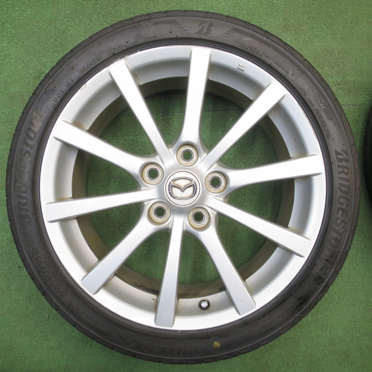 バリ溝！25年！9分★マツダ NC ロードスター 純正 205/45R17 ブリヂストン ポテンザ S007A 17インチ PCD114.3/5H★6032406NJノ