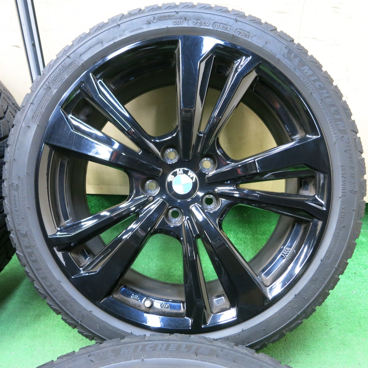 *送料無料* バリ溝！21年！9分★BMW 等 Smartline 365 225/40R18 スタッドレス ミシュラン X-ICE SNOW スマートライン 18インチ PCD112/5H★4091303SYス