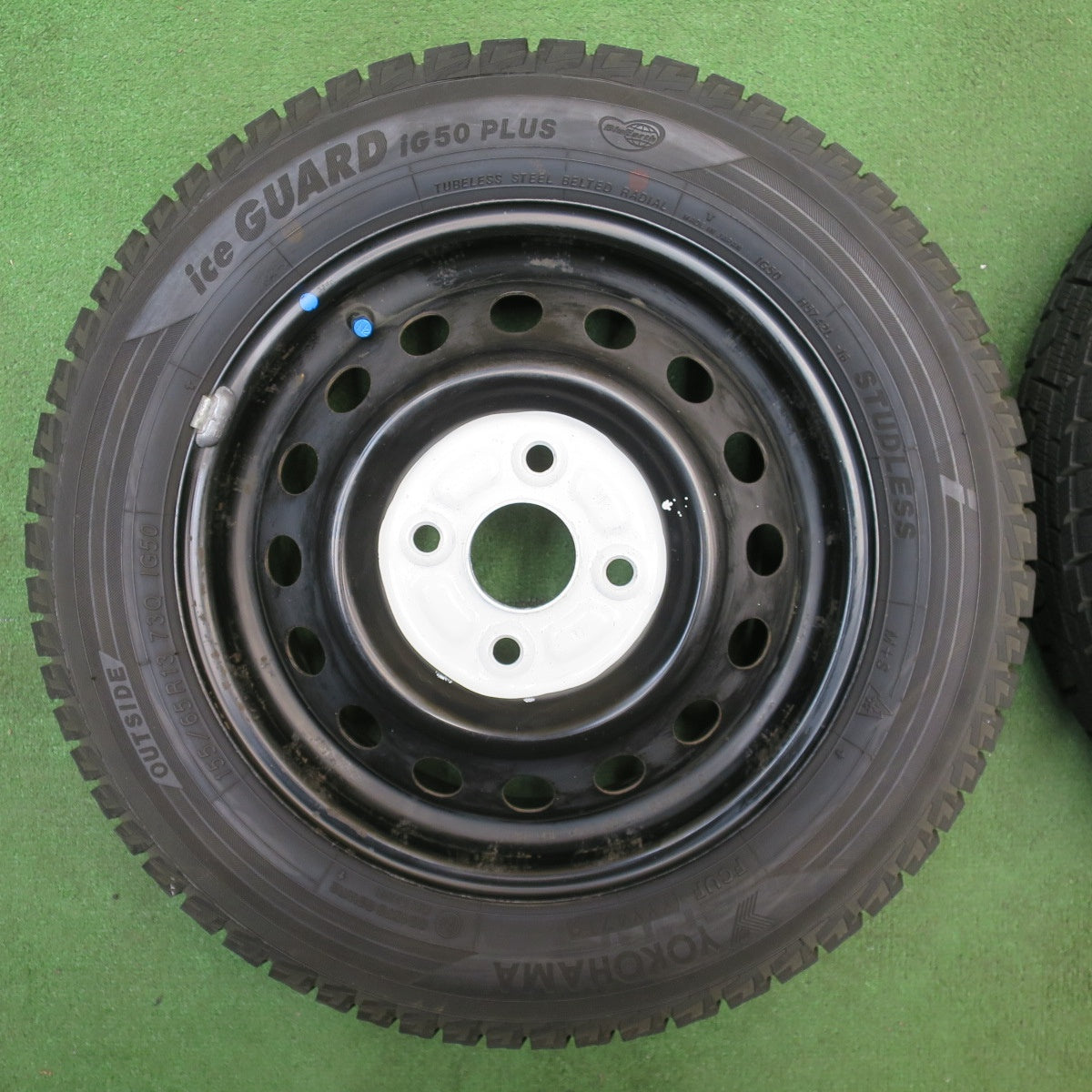 バリ溝！9.5分以上★スタッドレス 155/65R13 ヨコハマ アイスガード iG50 プラス スチール ホイール 13インチ PCD100/4H★6032201NJス