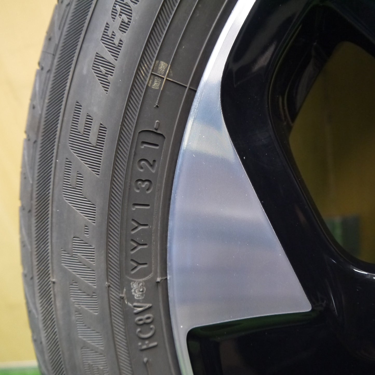 キレイ！1本★日産 デイズ ルークス 純正 155/65R14 ヨコハマ BluEarth-FE AE30 ブルーアース 14インチ PCD100/4H★6021008Hノ