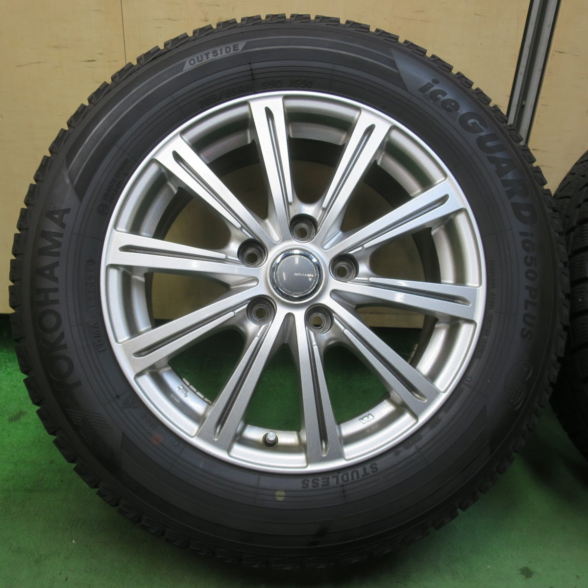 バリ溝！キレイ！9.5分★スタッドレス 205/65R16 ヨコハマ アイスガード iG50 プラス MILLOUS PS ミルアス 16インチ PCD114.3/5H★5122902イス
