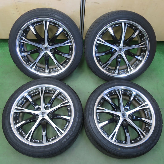 バリ溝！22年！キレイ！9.5分★WORK SCHWERT SW4 245/40R19 マックストレック MAXIMUS M1 19インチ ワーク シュバート PCD114.3/5H★6051506イノ