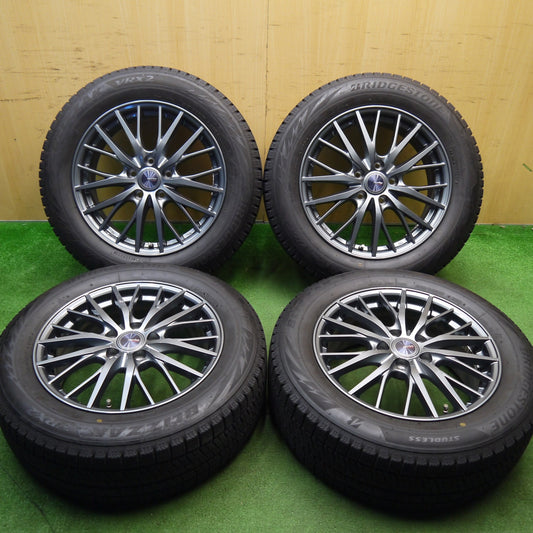 バリ溝！キレイ！9分★スタッドレス 215/60R17 ブリヂストン ブリザック VRX2 ravrion RM01 ラブリオン 17インチ PCD114.3/5H★5042109Hス