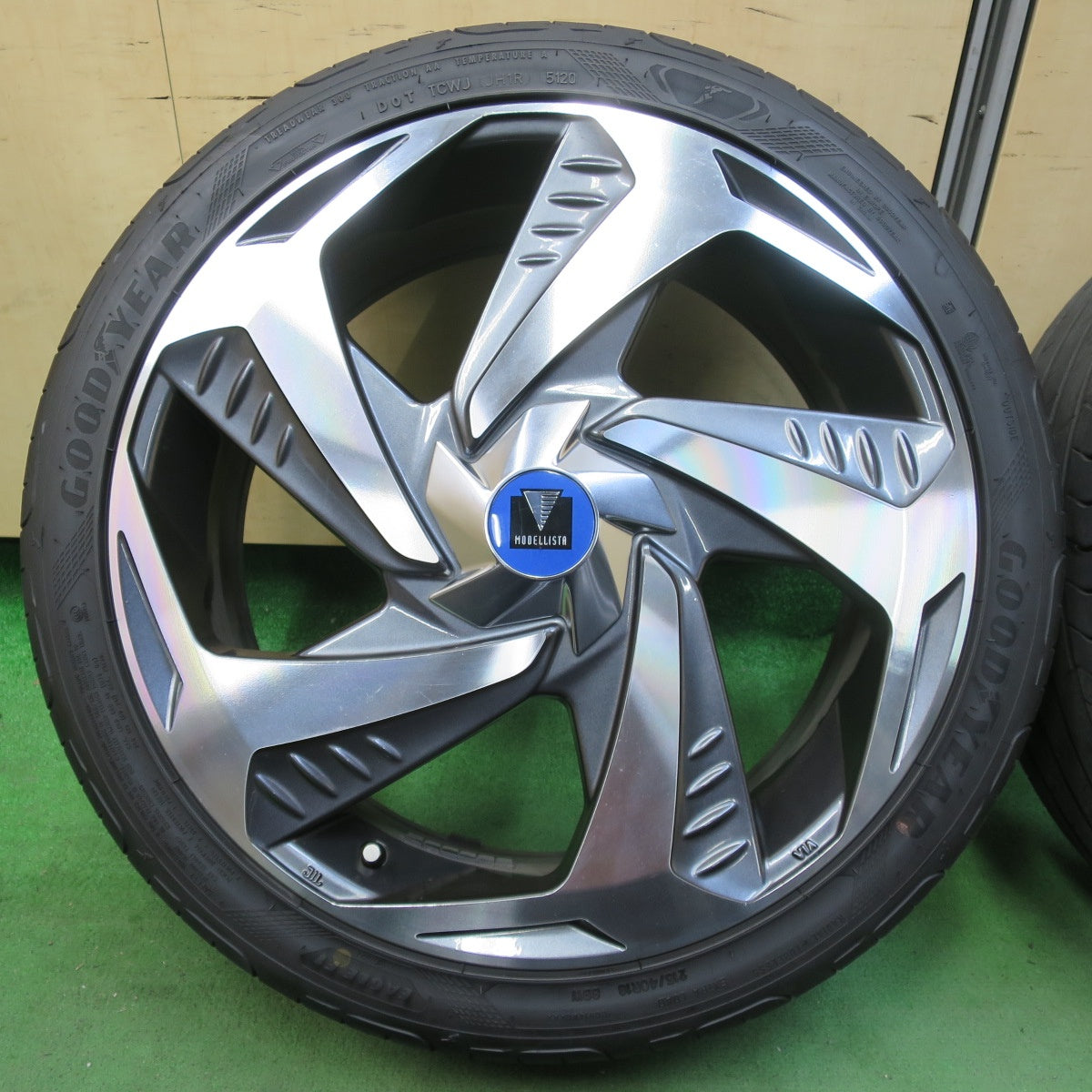 [送料無料] キレイ★トヨタ 50系 プリウス 純正 モデリスタ WingdancerⅦ 215/40R18 グッドイヤー EAGLE F1 Sport 18インチ モデリスタ PCD100/5H★5040506イノ