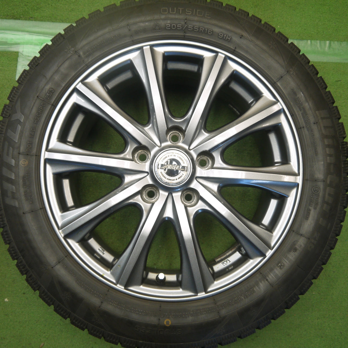 バリ溝！23年！9分◎スタッドレス 205/55R16 ハイフライ Win-turi 216 AXEL アクセル 16インチ PCD114.3/5H◎6091502Hス