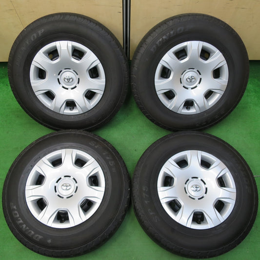 *送料無料* 新車外し！23年★トヨタ 200系 ハイエース 純正 スチール 195/80R15 107/105S ダンロップ SP175N 15インチ PCD139.7/6H★4072106イノ