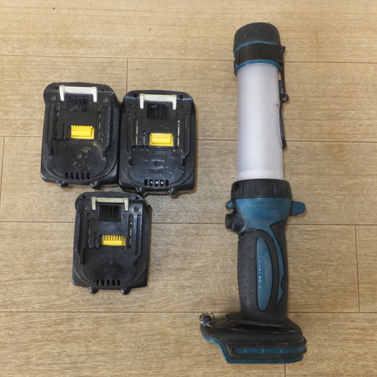[送料無料] ★マキタ makita 充電式LEDワークライト ML806　バッテリ BL1430 2点　BL1415　セット★