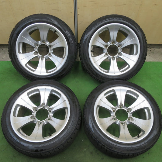 バリ溝！キレイ！8.5分★スタッドレス 215/50R17 ナンカン アイス アクティバ AW-1 MUD BAHN XR-6 マッドバーン 社外 アルミ 17インチ PCD139.7/6H★6042805TTス