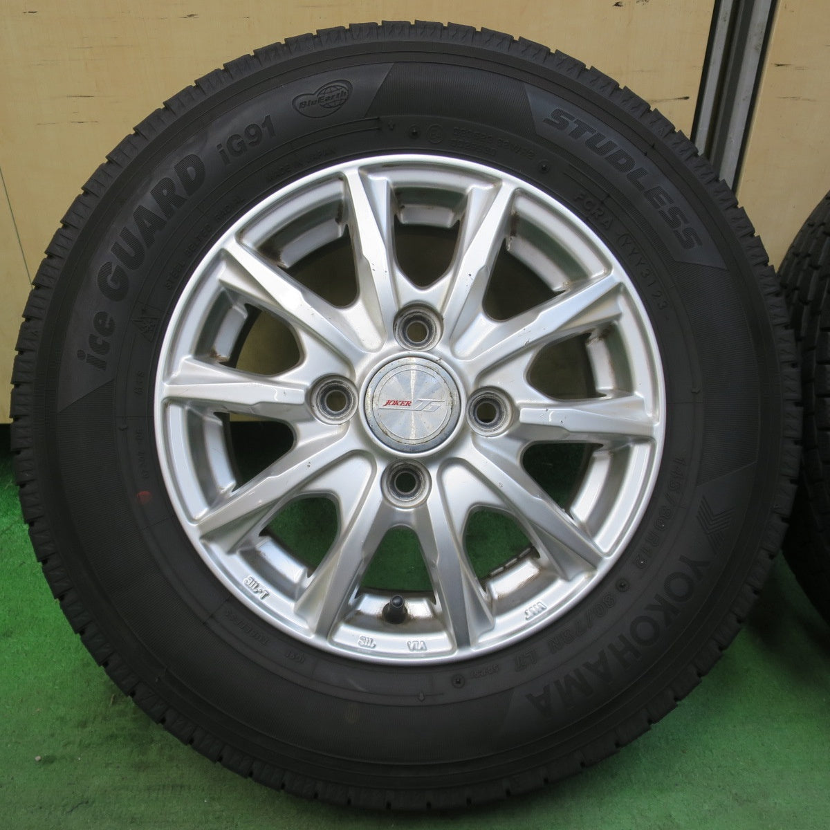 4本価格！23年★スタッドレス 145/80R12 80/78N ヨコハマ アイスガード iG91 JOKER ジョーカー 12インチ PCD100/4H★6013112イス