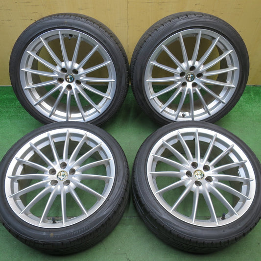 バリ溝！24年！キレイ！9.5分★アルファロメオ GT 純正 225/40R18 ブリヂストン テクノ スポーツ 18インチ PCD98/5H★6052701NJノ