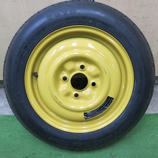 1本価格★日産 S13 シルビア 純正 135/90D15 トーヨー TEMPORARY USE ONLY 応急用 スペア 15インチ PCD114.3/4H★5021807ナノ