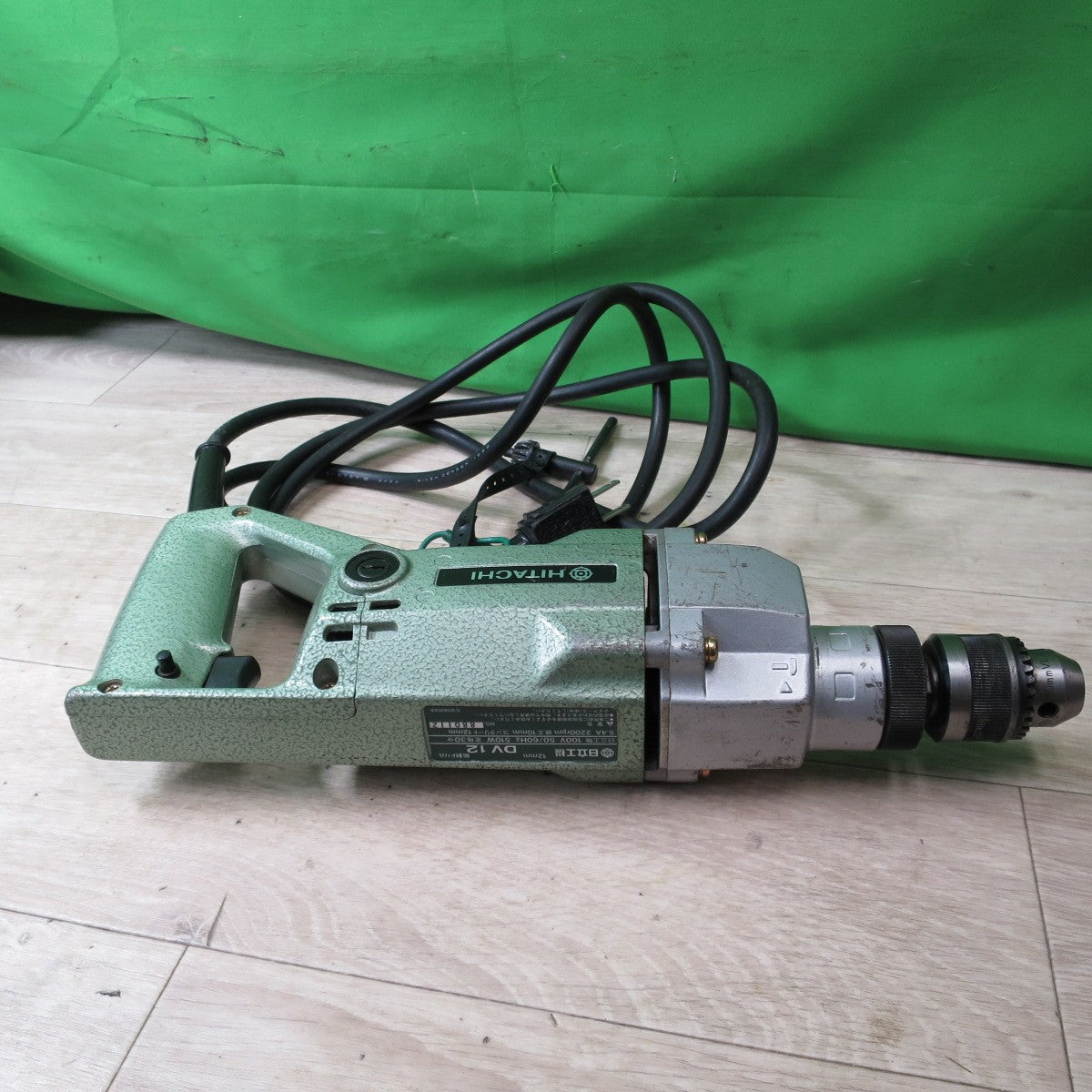 [送料無料] キレイ☆日立工機 12mm 振動 ドリル 100V DV12 ケース付き HITACHI 電動 工具☆