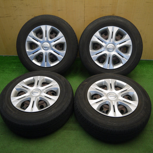 バリ溝！23年！8.5分★日産  ノート 純正 スチール 185/70R14 ダンロップ EC202 14インチ PCD100/4H★6041507Hノ