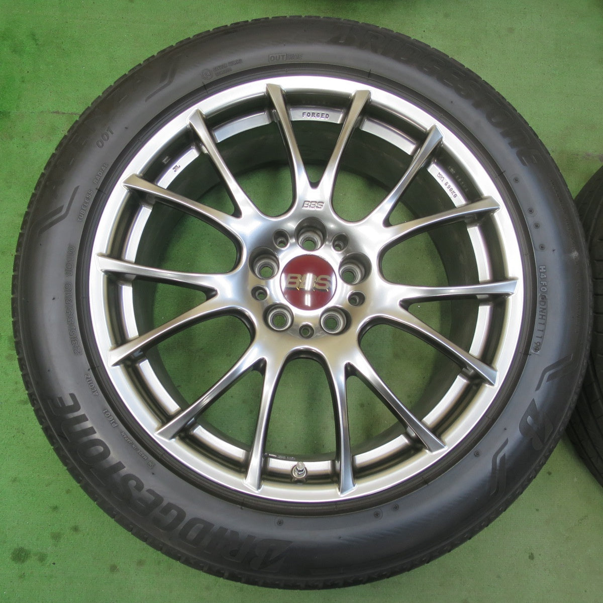 キレイ★BBS RE046 235/55R19 ブリヂストン アレンザ 001 ALENZA 19インチ PCD114.3/5H★6030309イノ