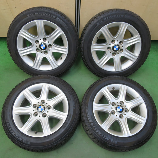 バリ溝！8.5分★BMW 1シリーズ F20 純正 205/55R16 スタッドレス ミシュラン X-ICE SNOW 16インチ PCD120/5H★5092902イス