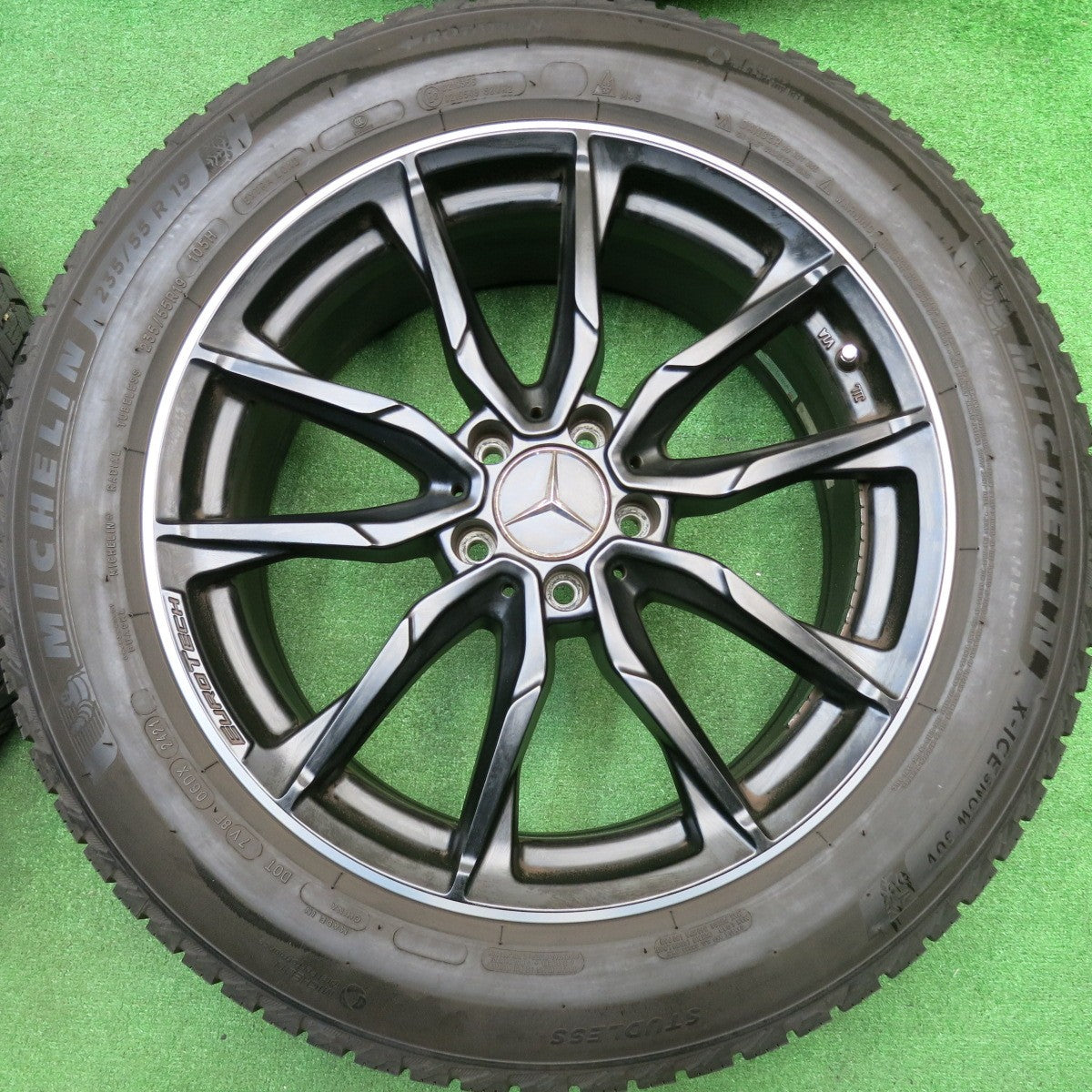 4本価格！21年★ベンツ 等 EUROTECH GL-LINE 235/55R19 スタッドレス ミシュラン X-ICE SNOW SUV ユーロテック GLライン 19インチ PCD112/5H★5112007HAス