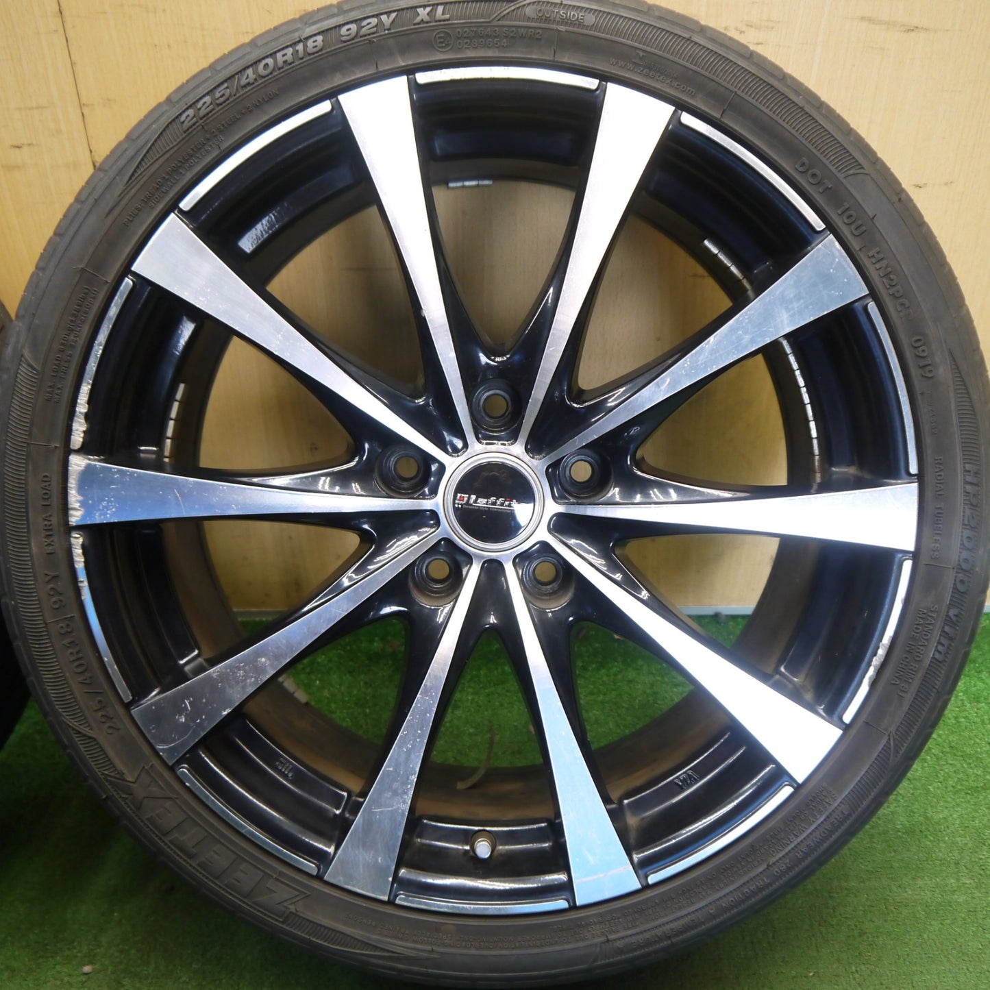 4本価格◎225/40R18 ジーテックス HP2000 vfm Laffite LE-03 ラフィット 18インチ PCD114.3/5H◎6062209Hノ