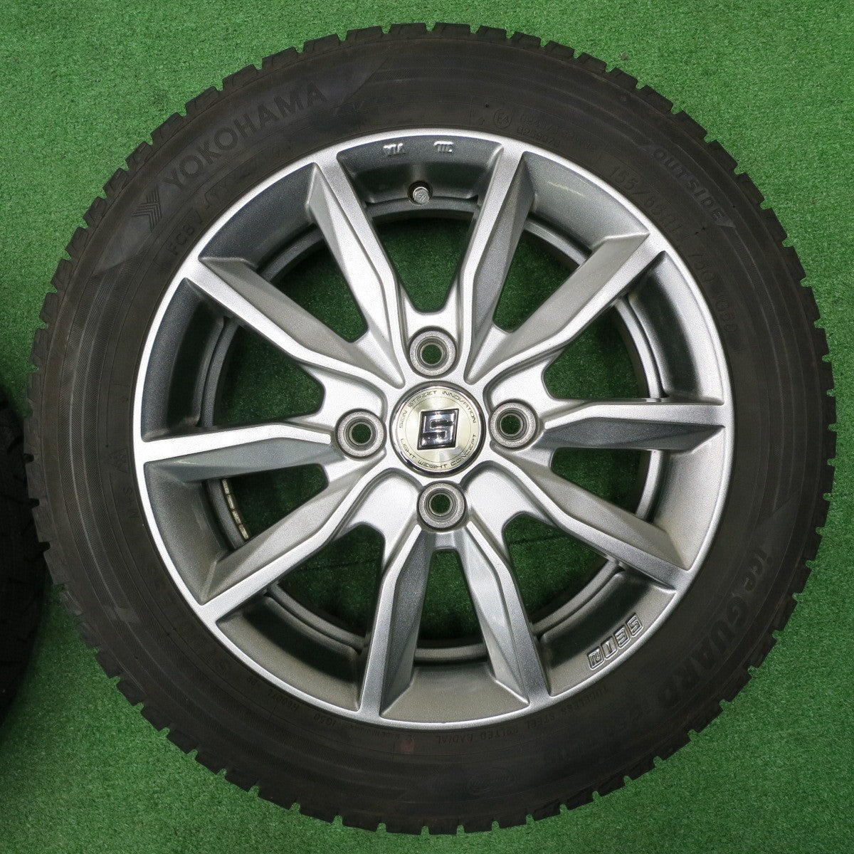 [送料無料] バリ溝！8.5分★スタッドレス 155/65R14 ヨコハマ アイスガード iG50 プラス SEIN AME ザイン 14インチ PCD100/4H★4111801NJス