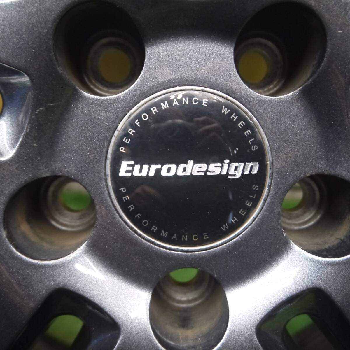 バリ溝 綺麗 8.5分★ワーゲン等 Eurodesign 205/55R16 スタッドレス ダンロップ ウインターマックス WM01 PCD112/5★4052408Hス