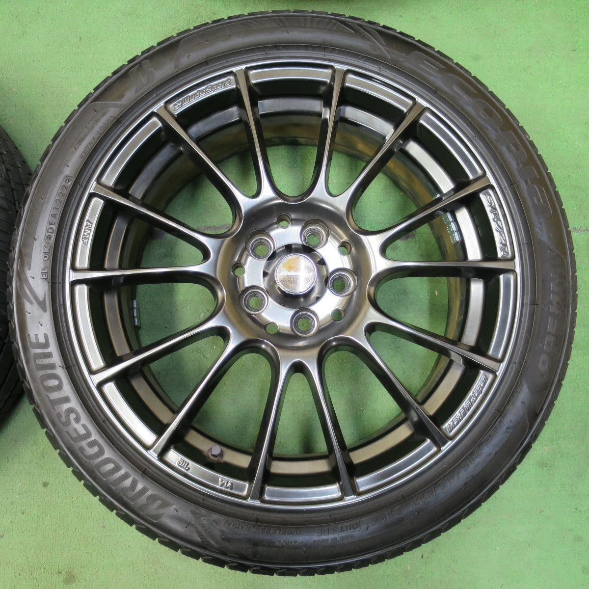 バリ溝！22年！9分★プリウス 等 WedsSport SA-72R AMF 215/45R17 ブリヂストン エコピア NH200 17インチ ウェッズスポーツ PCD100/5H★5041005イノ
