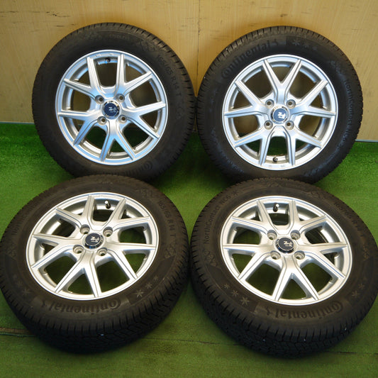 バリ溝！22年！キレイ！9分★スタッドレス 165/65R14 コンチネンタル ノースコンタクト NC6 Zmeist M5 14インチ ソリオ ハスラー 等 PCD100/4H★6042006Hス
