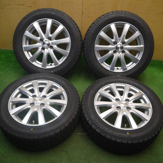バリ溝！21年！キレイ！ほぼ10分★スタッドレス 185/60R15 グッドイヤー アイスナビ7 ravrion RS01 ラブリオン 15インチ PCD100/4H★5021904Hス