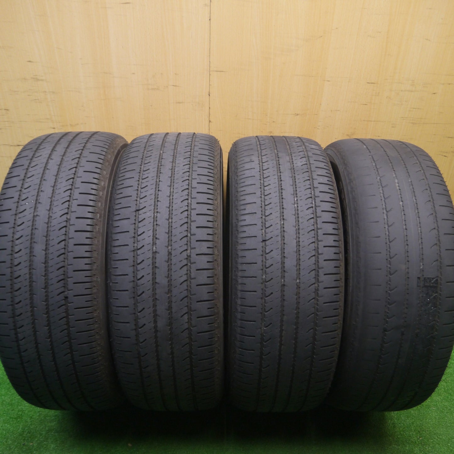 [送料無料] 4本価格★三菱 デリカ D:5 純正 225/55R18 ヨコハマ ジオランダー SUV G055 E 18インチ D5 PCD114.3/5H★4091803Hノ