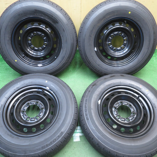 新車外し！26年◎トヨタ ハイエース 純正 スチール 195/80R15 107/105S ブリヂストン エコピア RD613 15インチ PCD139.7/6H◎6091913NJノ