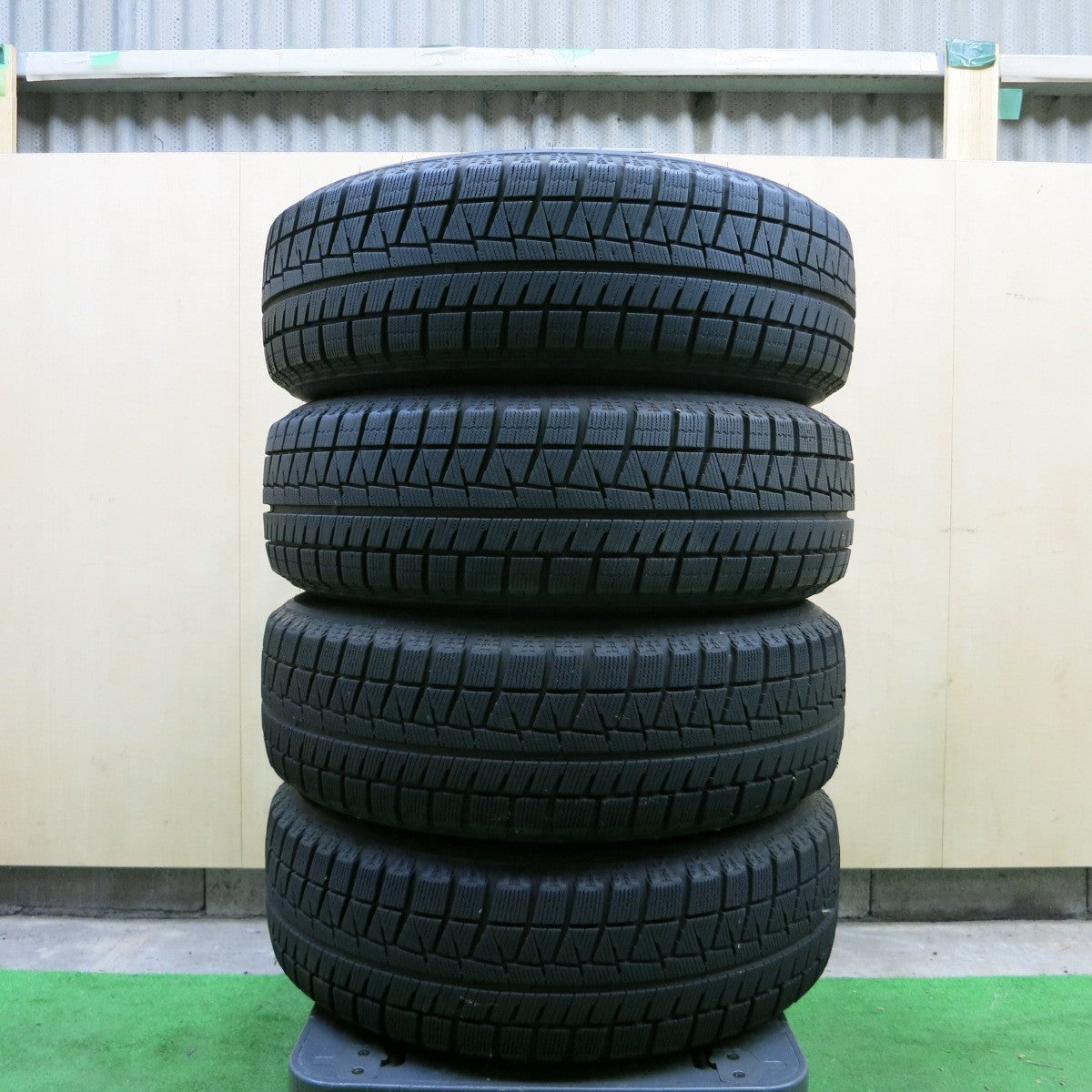 *送料無料* バリ溝！キレイ！9分★スタッドレス 195/65R15 ブリヂストン アイスパートナー2 MANARAY マナレイ 15インチ PCD114.3/5H★4061803ナス