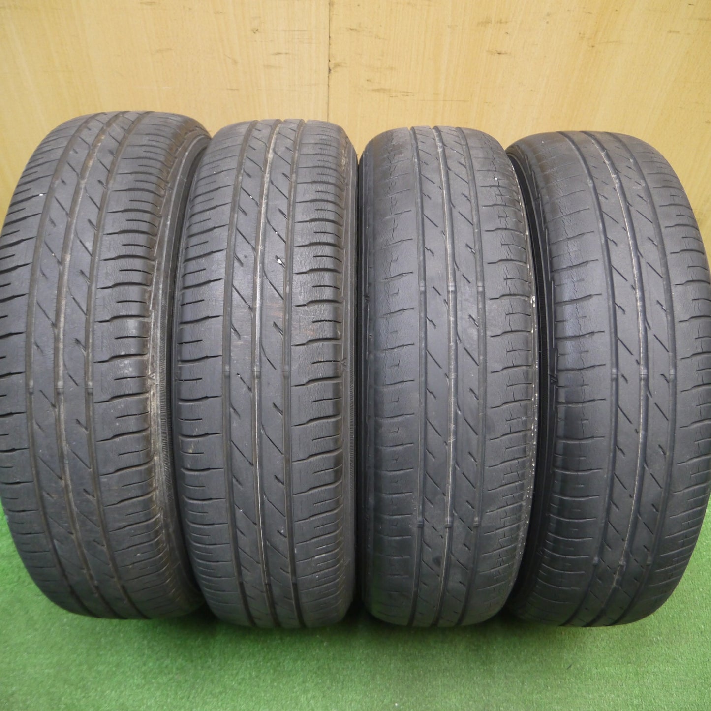 [送料無料] 4本価格★スズキ ラパン 純正 155/65R13 オートバックス Maxrun EVERROAD 13インチ PCD100/4H★5011402Hノ