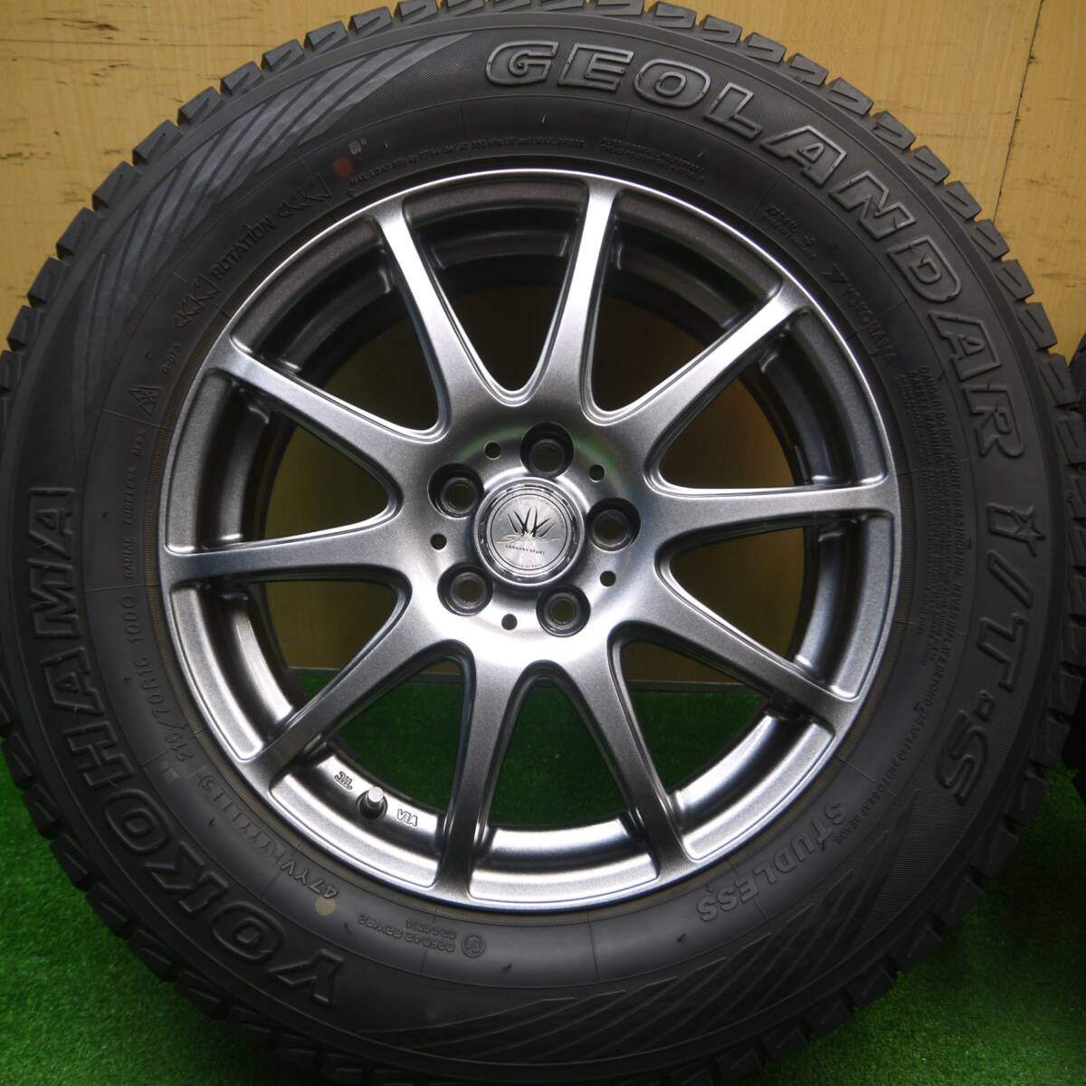 キレイ★フォレスター 等 LOXARNY SPORT 215/70R16 スタッドレス ヨコハマ ジオランダー i/T-S ロクサーニ 16インチ PCD100/5H★4121107Hス