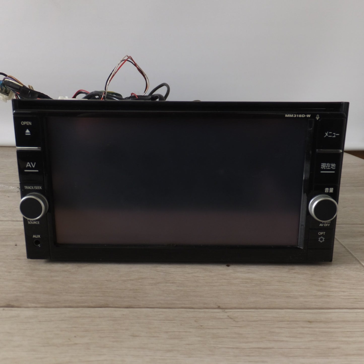 [送料無料] 現状品★パナソニック製 日産 純正 オリジナルナビゲーション B8260-7992H MM318D-W　連動ドライブレコーダー DJ4-D　セット[27]★