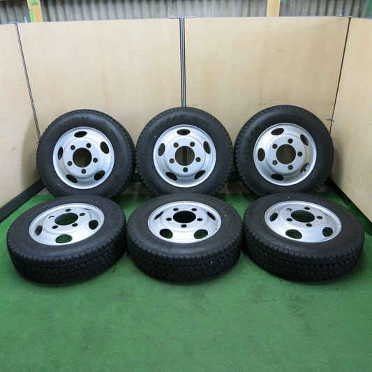 *送料無料* バリ溝！22年！9.5分以上★トラック タイヤ 215/70R17.5 118/116L スタッドレス ブリヂストン ブリザック W979 TOPY スチール PCD203.2/5H★4061702ナス