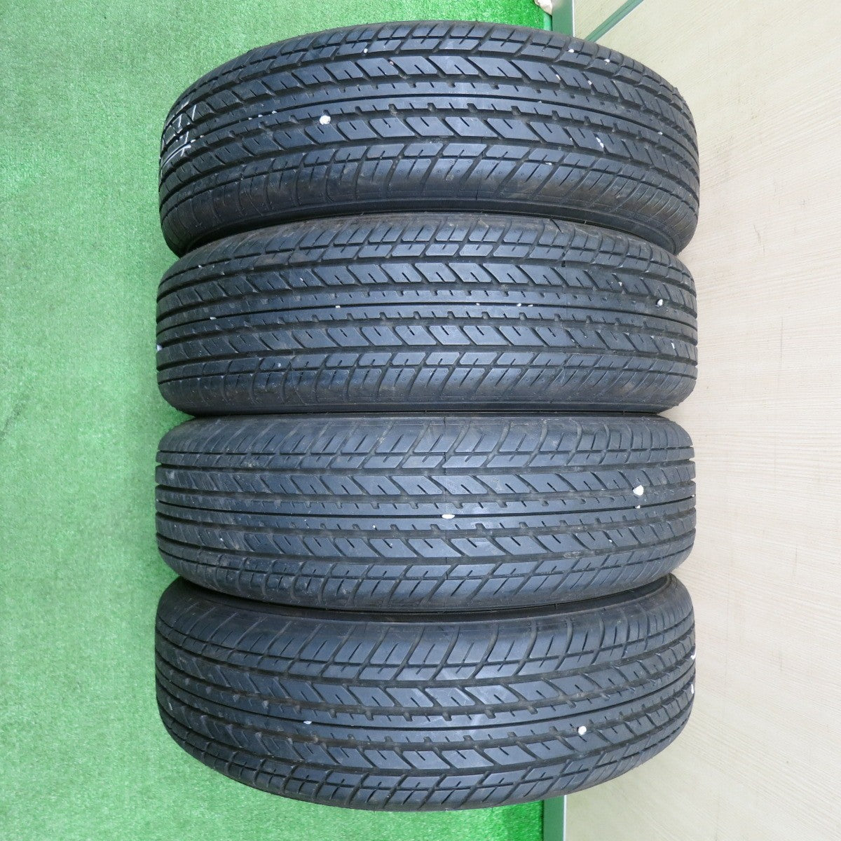 [送料無料] 超バリ溝！23年！ほぼ10分★ダイハツ タント ムーヴ 等 純正 155/65R14 ヨコハマ S306 14インチ PCD100/4H★5010206NJノ