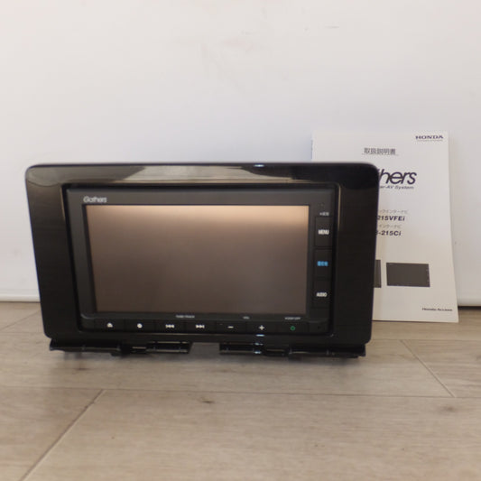 [送料無料] 現状品★パナソニック製 ホンダ 純正 エントリーインターナビ Gathers VXM-215Ci  08A40-PH5-K10-01 セキュリティロック★