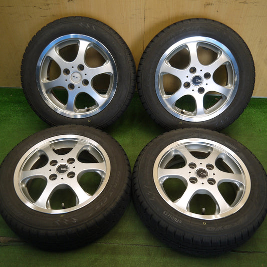 バリ溝！9.5分◎スタッドレス 155/65R14 トーヨー オブザーブ ガリット GIZ Citta 社外 アルミ 14インチ PCD100/4H◎6061506Hス