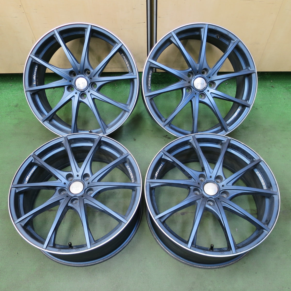 4本価格★LM SPORT cross10 19インチ ホイール LMスポーツ クロス10 19×7.5J PCD114.3/5H★6073102NGホ