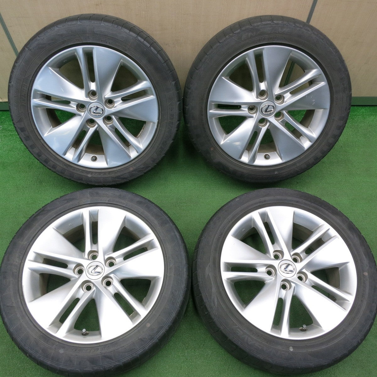 [送料無料] 4本価格★レクサス HS 純正 215/55R17 ダンロップ エナセーブ RV504 17インチ PCD114.3/5H★5012309TNノ